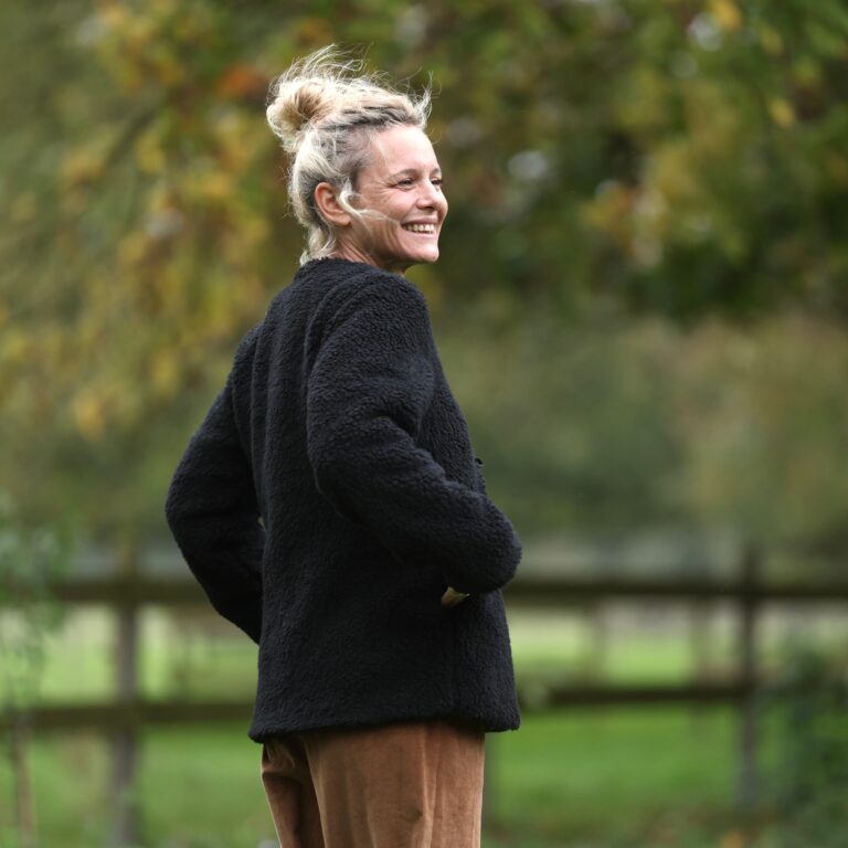 Quintessence - Veste Roxane — Sherpa noir – XXXL