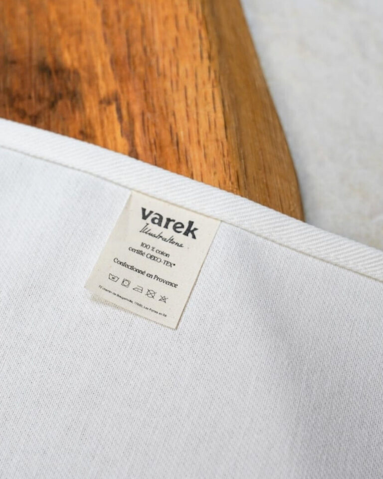 varek.illustrations - Torchon 100% coton : Les Sardines à La Provencale