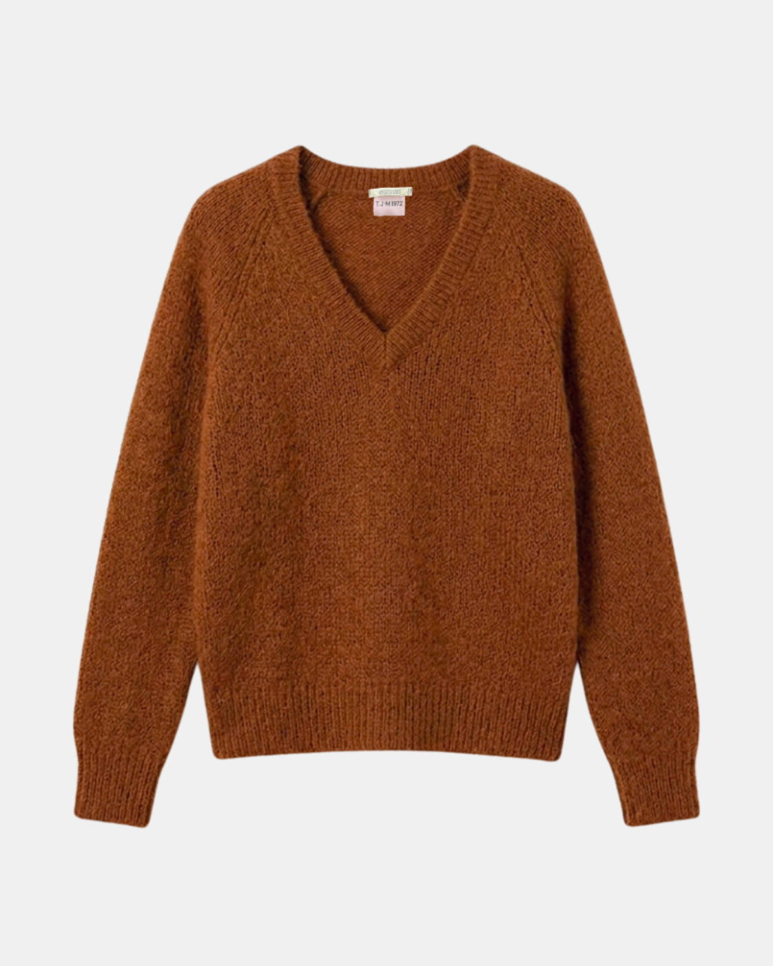 ANOUCH PULL COL V OCRE Tricots Jean Marc - Pull Col V Anouch - Ocre – L