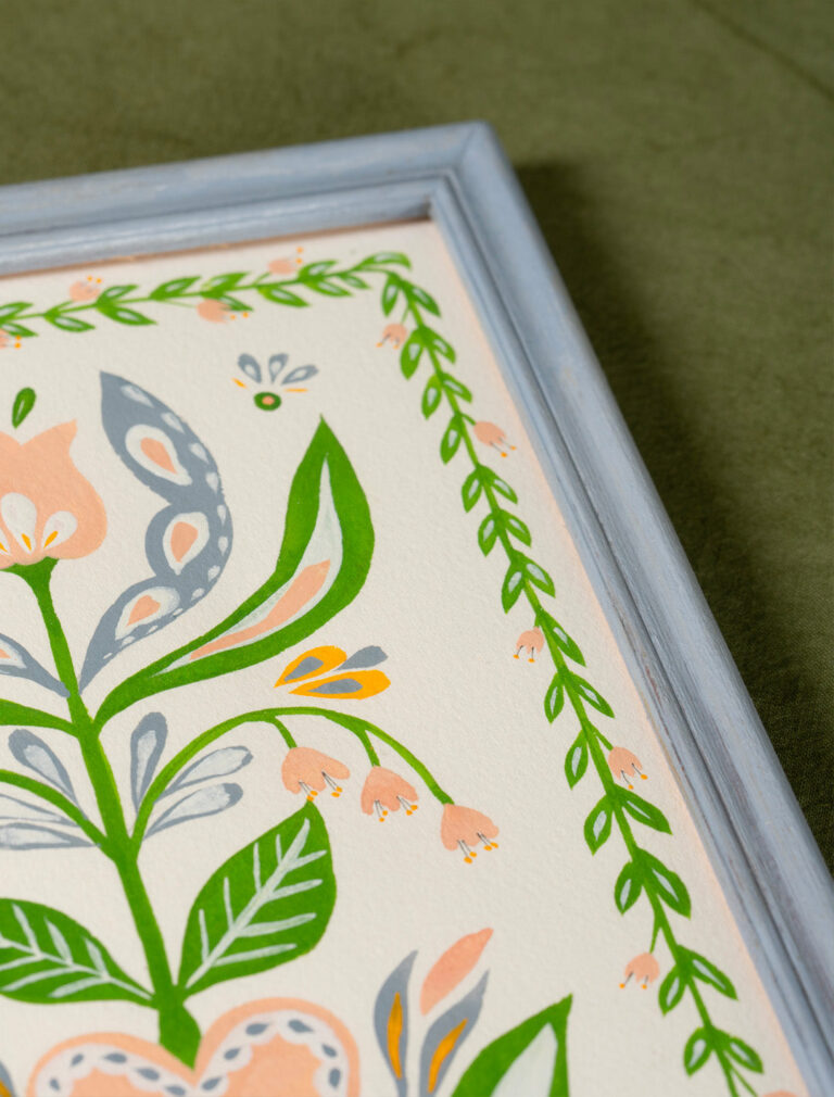 Maison Primavera - Peinture originale Arbre de vie - Origines