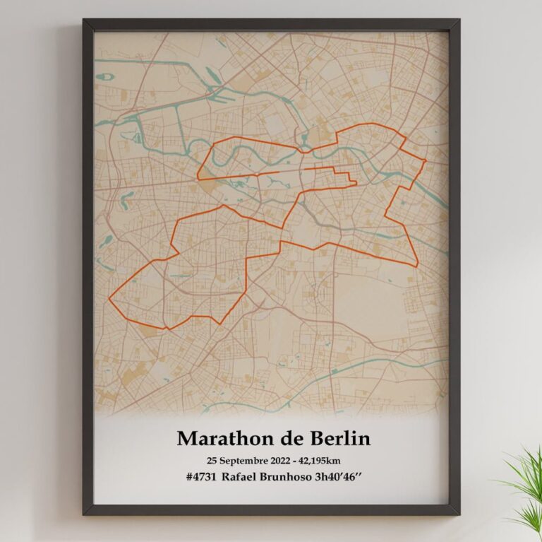 The Post Trace - Affiche Marathon de Berlin