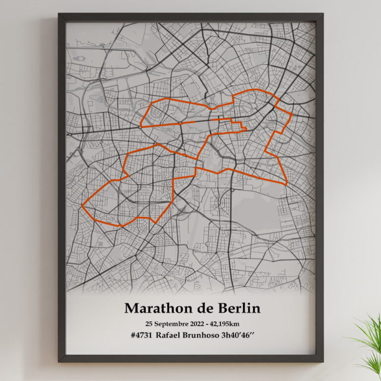 The Post Trace - Affiche Marathon de Berlin