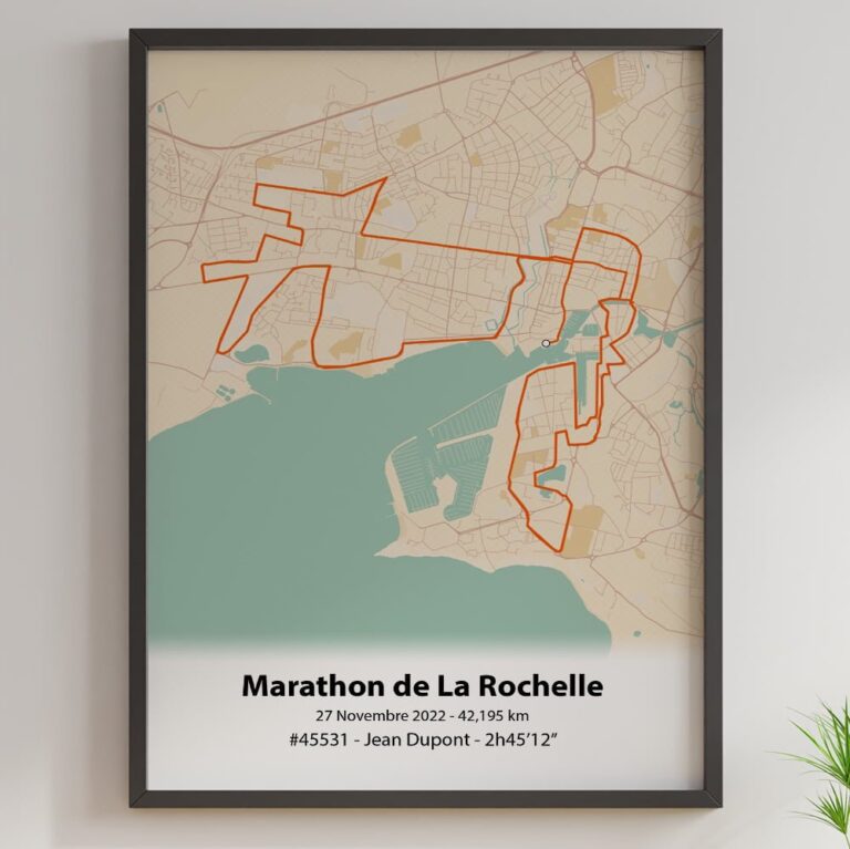 The Post Trace - Affiche Marathon de La Rochelle