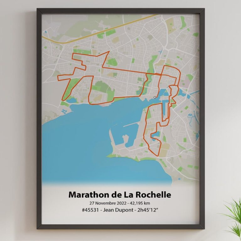The Post Trace - Affiche Marathon de La Rochelle