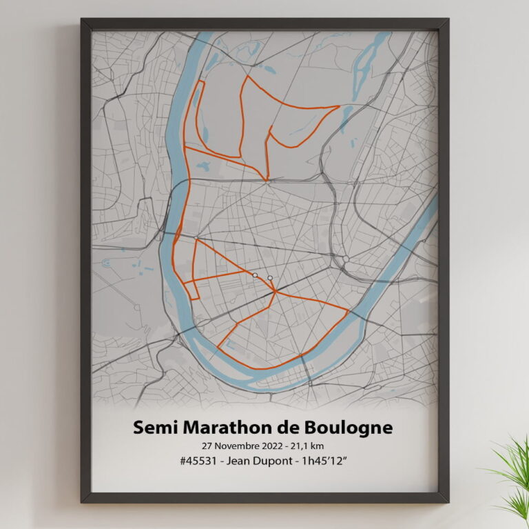 The Post Trace - Affiche Semi Marathon de Boulogne Billancourt