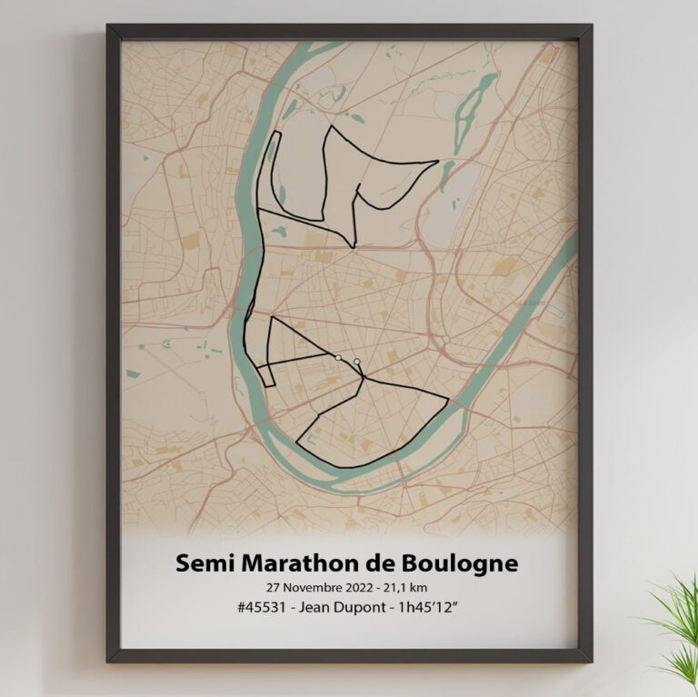 The Post Trace - Affiche Semi Marathon de Boulogne Billancourt