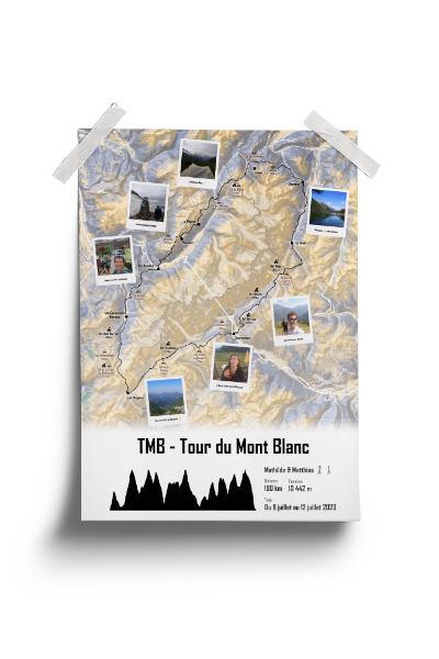The Post Trace - Affiche voyage personnalisée