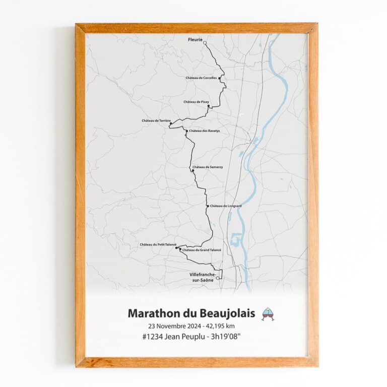 The Post Trace - Affiche Marathon du Beaujolais