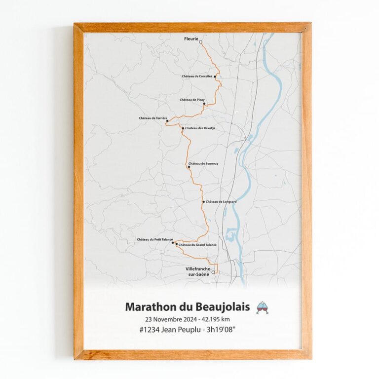 The Post Trace - Affiche Marathon du Beaujolais
