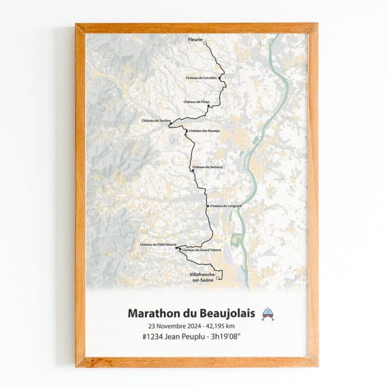 The Post Trace - Affiche Marathon du Beaujolais