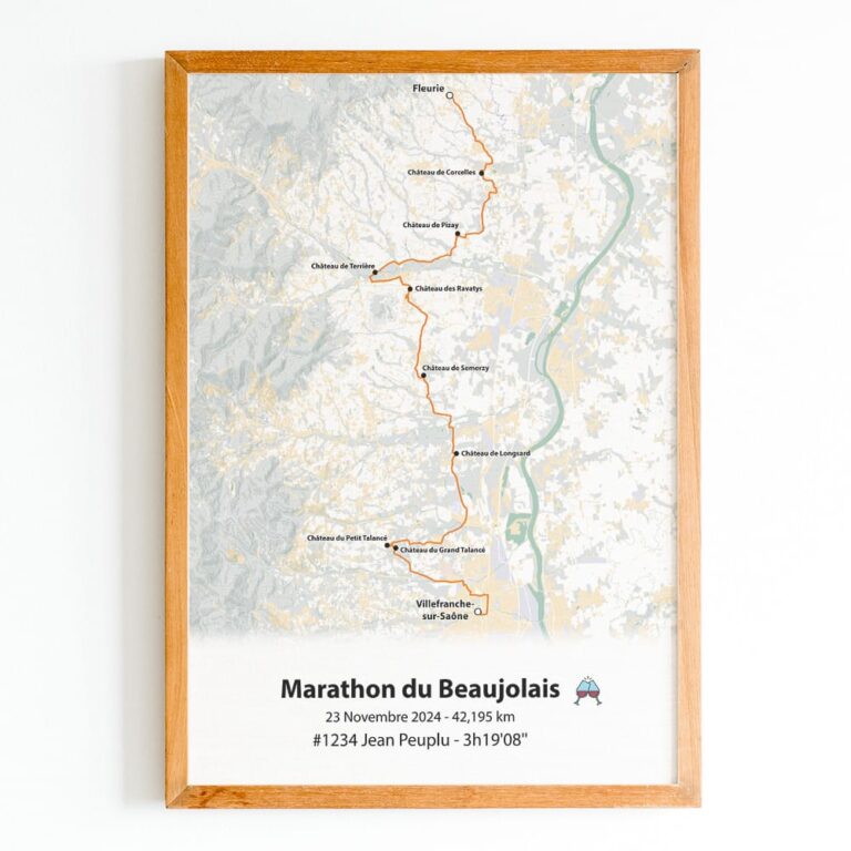 The Post Trace - Affiche Marathon du Beaujolais