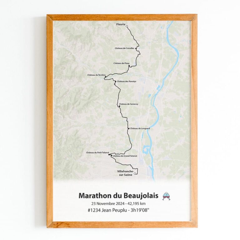 The Post Trace - Affiche Marathon du Beaujolais