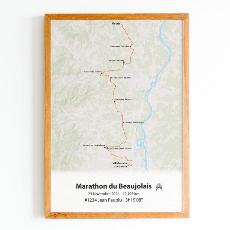 The Post Trace - Affiche Marathon du Beaujolais