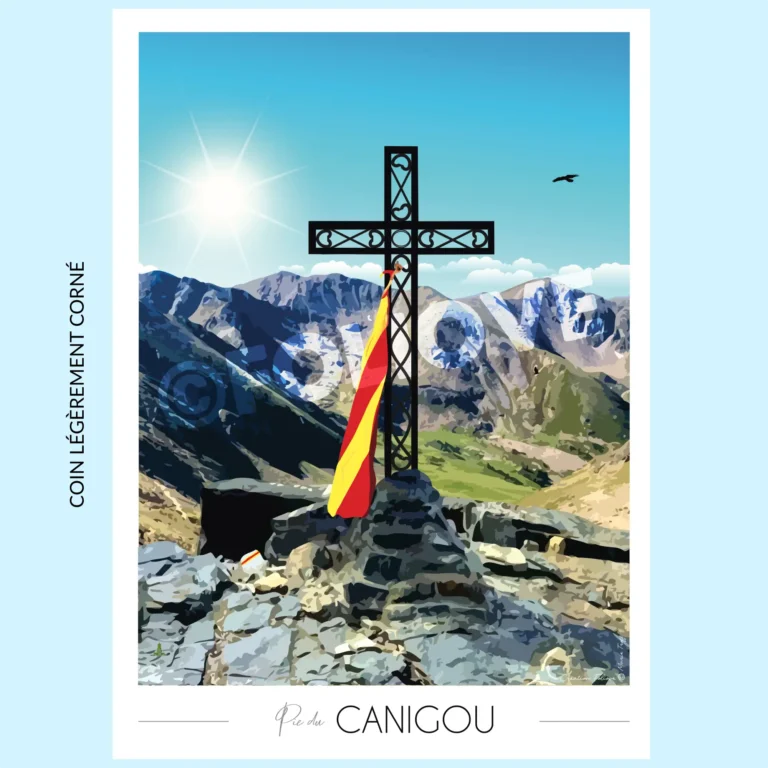 Foliove - Affiche Pic du Canigou | Imparfaite 50x70 cm – 50x70 cm (B2)