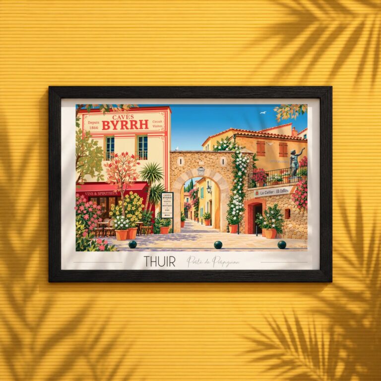 Foliove - Affiche Thuir - Porte de Perpignan – 100x140 cm (B0)