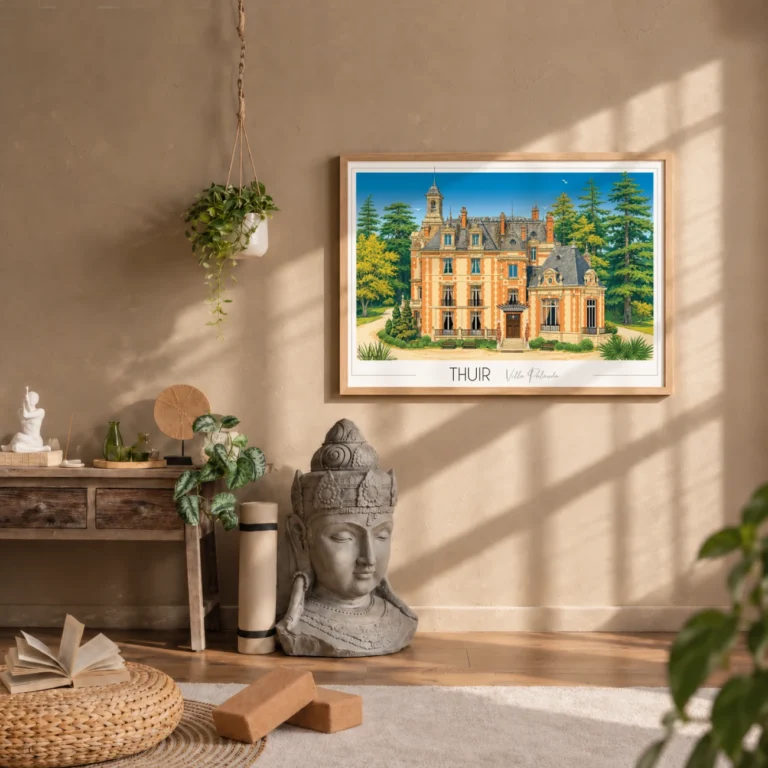 Foliove - Affiche Villa Palauda – Thuir – 100x140 cm (B0)