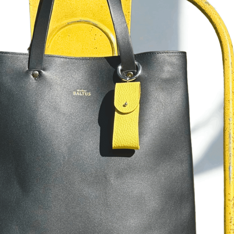 bijou de sac en cuir – Gold / Mousqueton 22mm