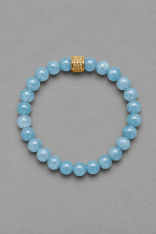 Bracelet Candy Aigue Marine Or Jaune par la marque NEIJE NEIJE - Bracelet Candy Aigue Marine Or Jaune