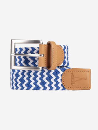 Ceinture Tressée Premium Bleu et Blanc Pierrot x Vertical par la marque Pierrot Pierrot - Ceinture Tressée Premium Bleu et Blanc Pierrot x Vertical