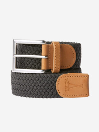 Ceinture Tressée Premium Gris Anthracite Pierrot x Vertical par la marque Pierrot Pierrot - Ceinture Tressée Premium Gris Anthracite Pierrot x Vertical