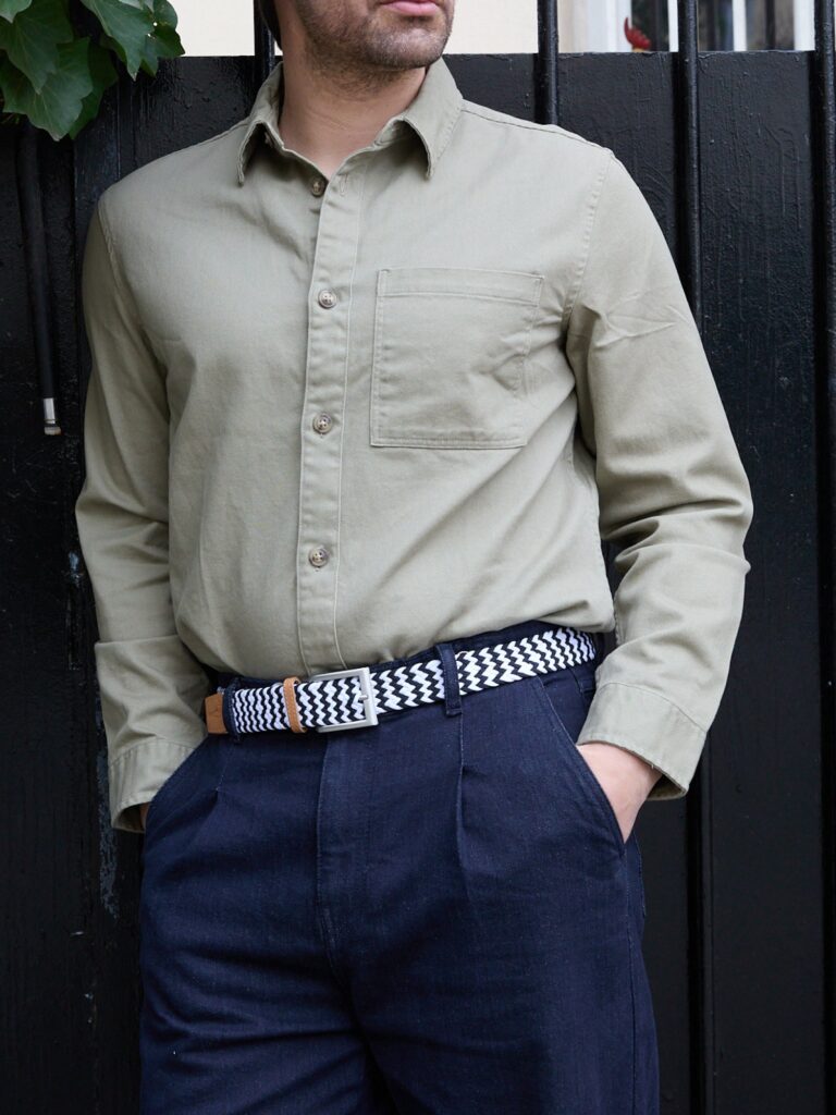Pierrot - Ceinture Tressée Premium Noir et Blanc Pierrot x Vertical – L