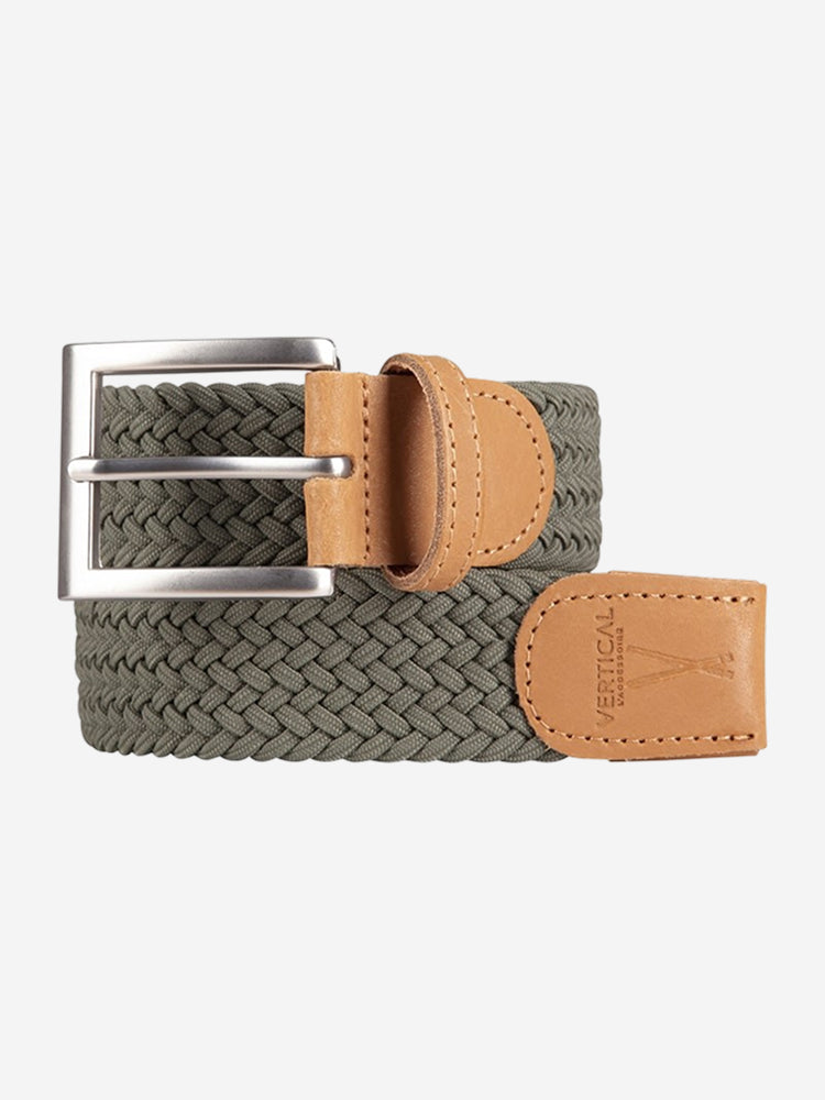 B0HGMFWN18.MAIN Pierrot - Ceinture Tressée Premium Kaki Pierrot x Vertical – L