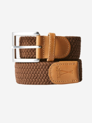 Ceinture Tressée Premium Châtaigne Pierrot x Vertical par la marque Pierrot Pierrot - Ceinture Tressée Premium Châtaigne Pierrot x Vertical