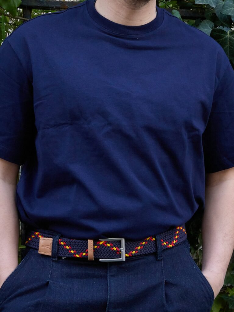 Pierrot - Ceinture Tressée Premium Bleu Orange Jaune Pierrot x Vertical – L