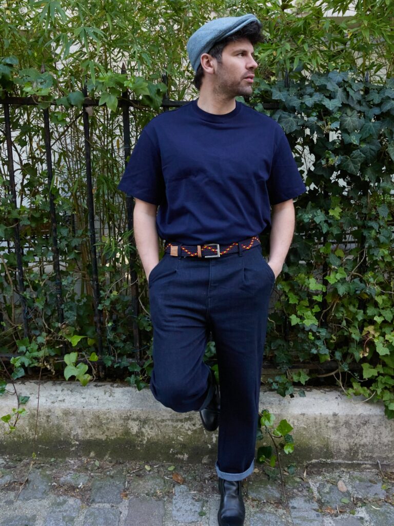 Pierrot - Ceinture Tressée Premium Bleu Orange Jaune Pierrot x Vertical – L