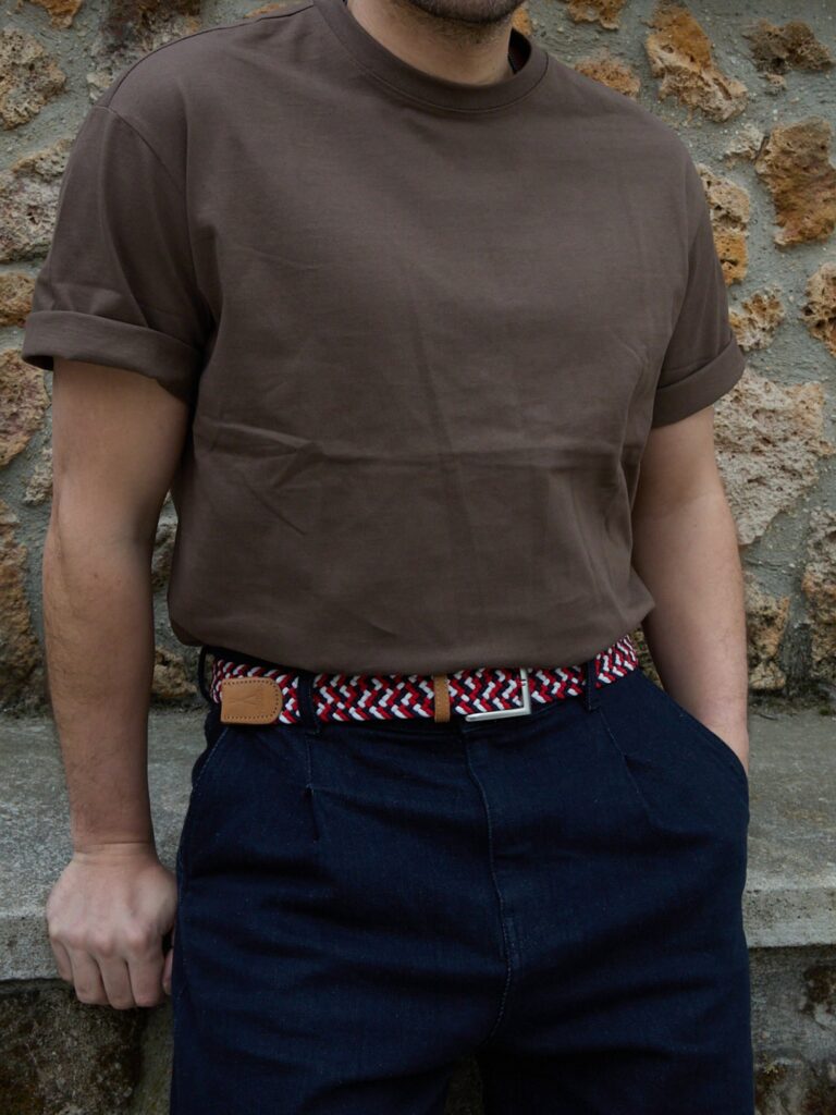 Pierrot - Ceinture Tressée Premium Bleu Blanc Rouge Pierrot x Vertical – L