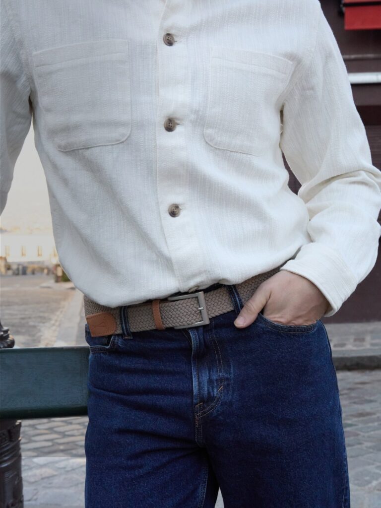 Pierrot - Ceinture Tressée Premium Noisette Pierrot x Vertical – L