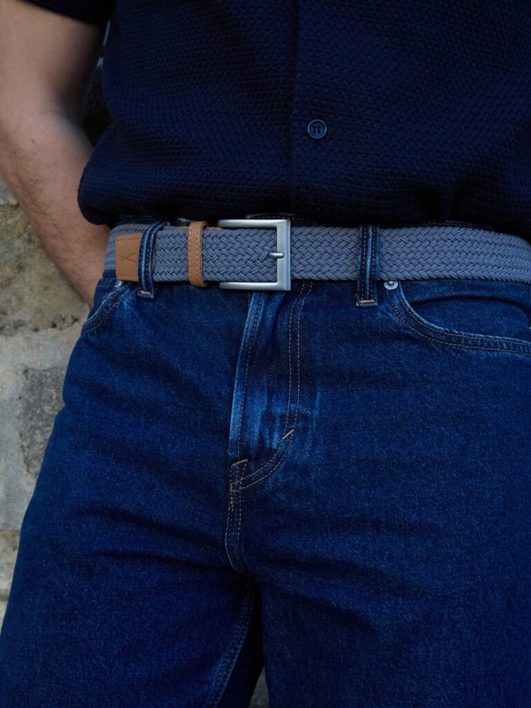 Pierrot - Ceinture Tressée Premium Gris Foncé Pierrot x Vertical – L