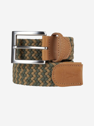 Ceinture Tressée Premium Vert Kaki Pierrot x Vertical par la marque Pierrot Pierrot - Ceinture Tressée Premium Vert Kaki Pierrot x Vertical
