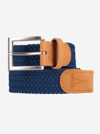 Ceinture Tressée Premium Bleu Marine Pierrot x Vertical par la marque Pierrot Pierrot - Ceinture Tressée Premium Bleu Marine Pierrot x Vertical