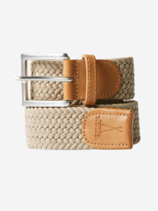 Ceinture Tressée Premium Beige Sahara Pierrot x Vertical par la marque Pierrot Pierrot - Ceinture Tressée Premium Beige Sahara Pierrot x Vertical
