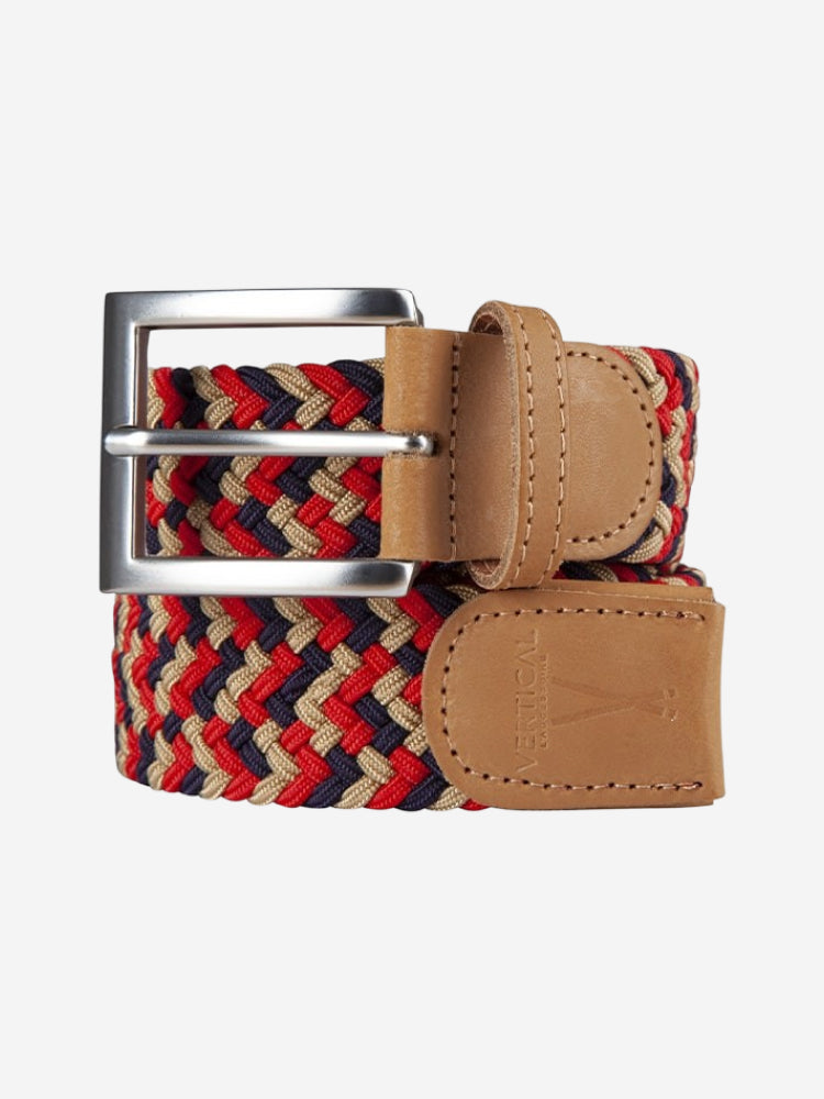B0HGN4NS59.MAIN Pierrot - Ceinture Tressée Premium Rouge Bleu Jaune Pierrot x Vertical – L