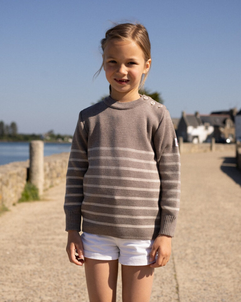 BRIAC taupe beige fabriqué en France (Bretagne) – Marine Rouge / 10A
