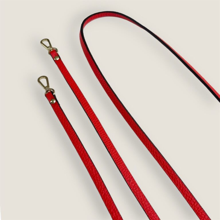 Atelier BALTUS - Bandoulière fine en cuir – Citron finition argent