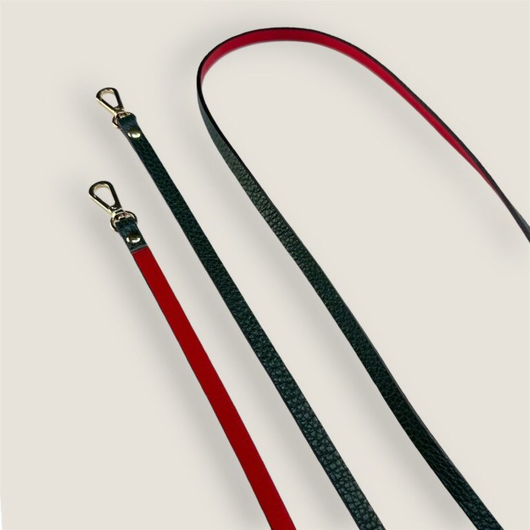 Atelier BALTUS - Bandoulière fine en cuir – Citron finition argent