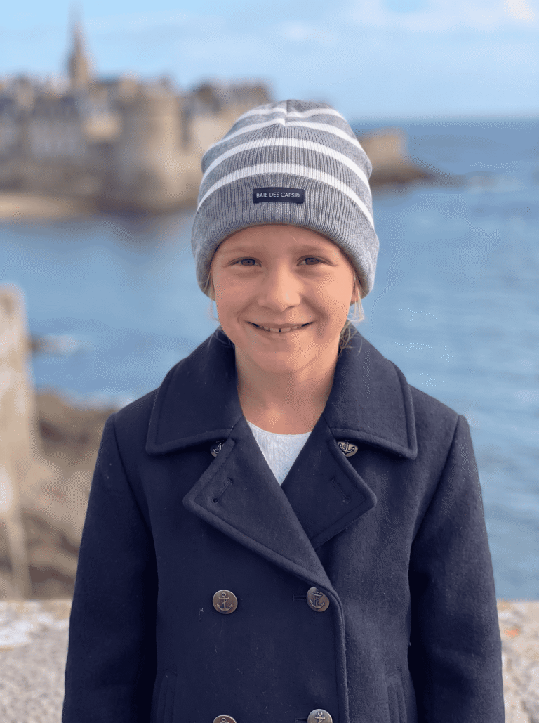 Baie des Caps - Bonnet marin enfant laine mélangée – Jaune