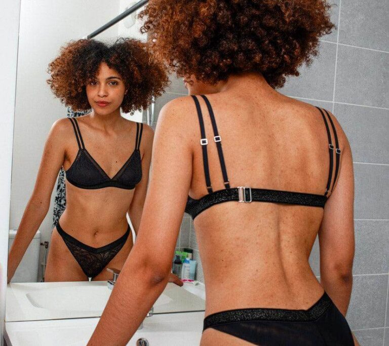BOTT Lingerie - Double Triangle La Teuf - Noir Shadow – XL