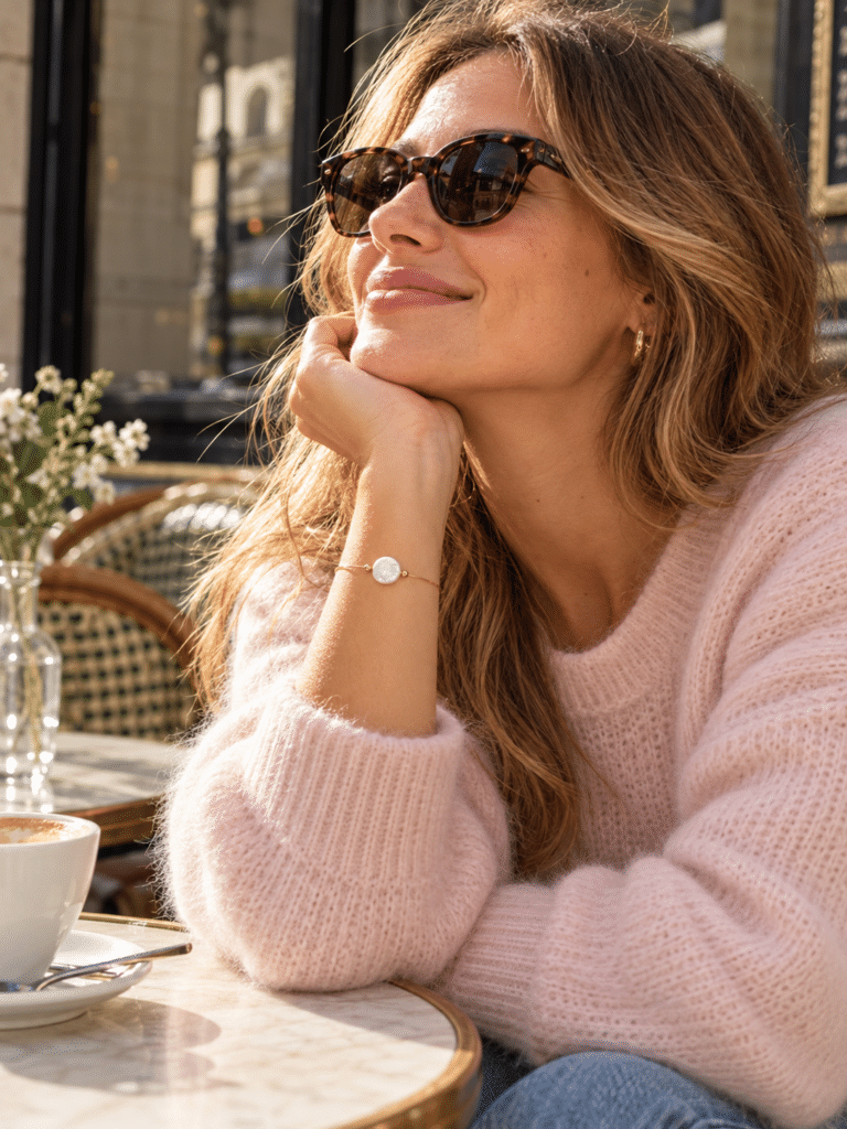 Maison Mallow - Bracelet Arrow en gold filled 14K et perle d'eau douce – L