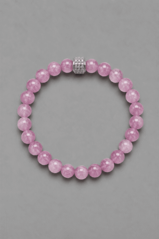 Bracelet Candy Kunzite Or Blanc par la marque NEIJE NEIJE - Bracelet Candy Kunzite Or Blanc