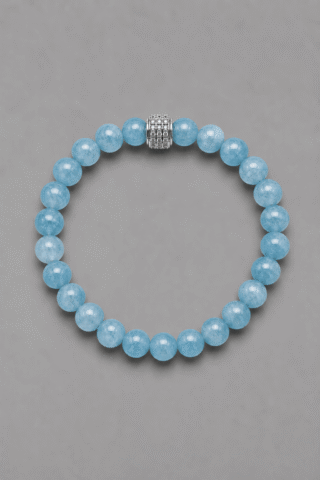 Bracelet Candy Aigue Marine Or Blanc par la marque NEIJE NEIJE - Bracelet Candy Aigue Marine Or Blanc