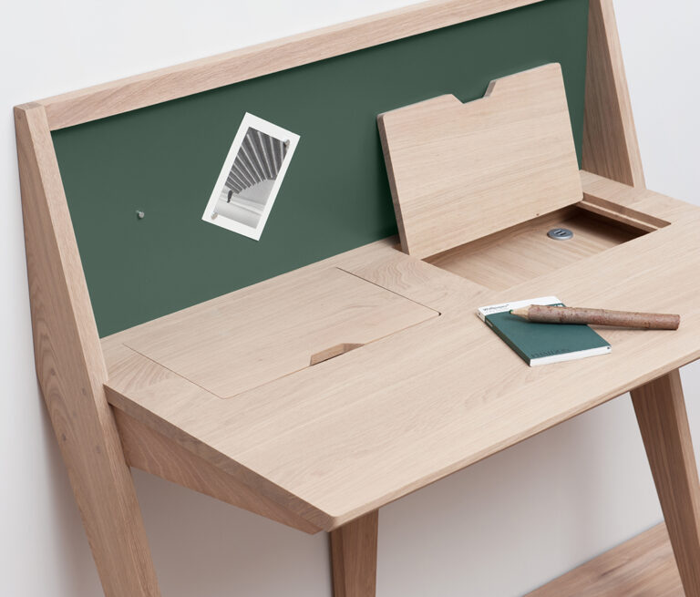 Drugeot.com - Bureau COMPAS – teinte-noyer-finition