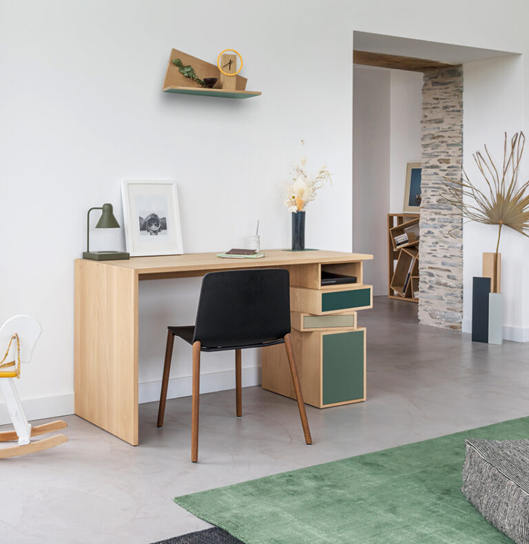 Drugeot.com - Bureau EMPIL – teinte-noyer-finition