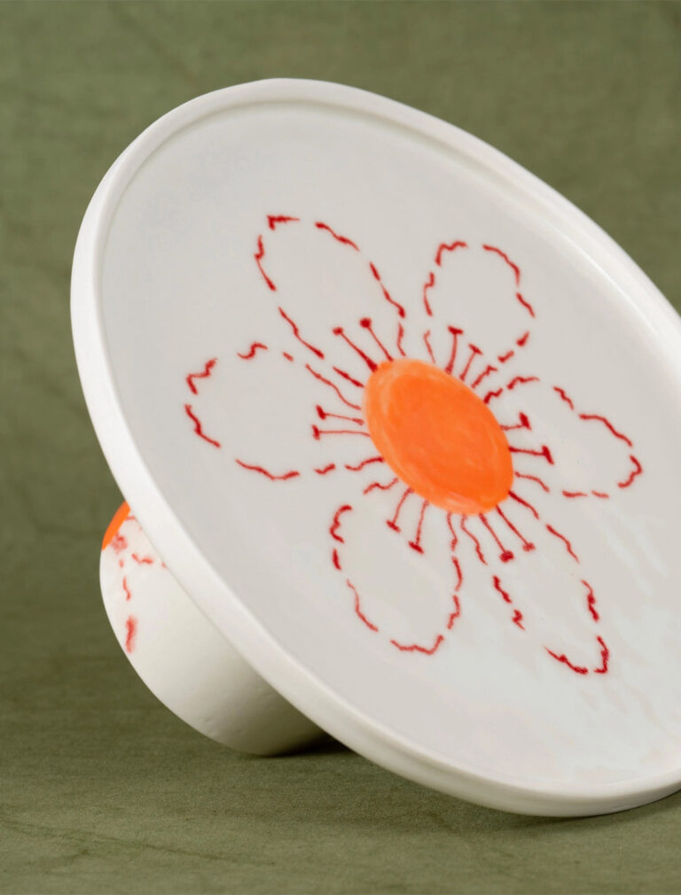Maison Primavera - Compotier en porcelaine à motif Marguerite - La Clé des champs
