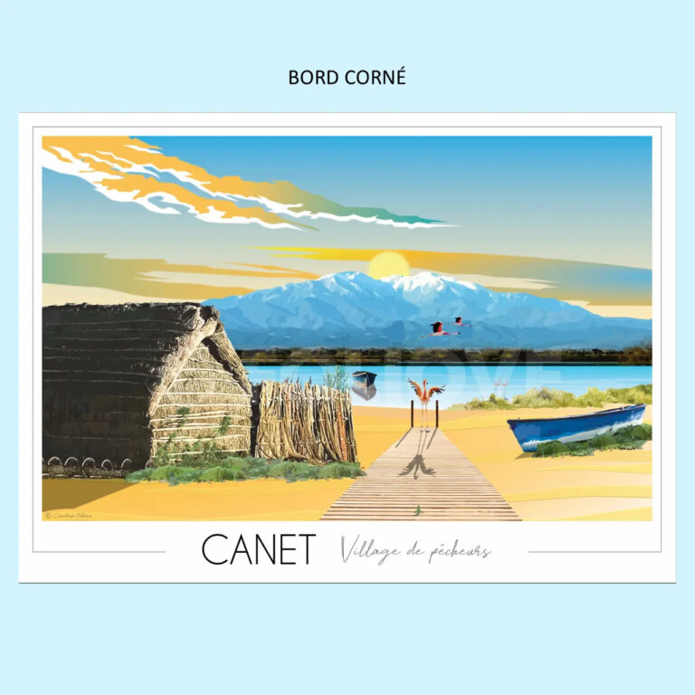 Canetetangimparfaite Foliove - Affiche Canet en Roussillon | Imparfaite 50x70 cm – 50x70 cm (B2)