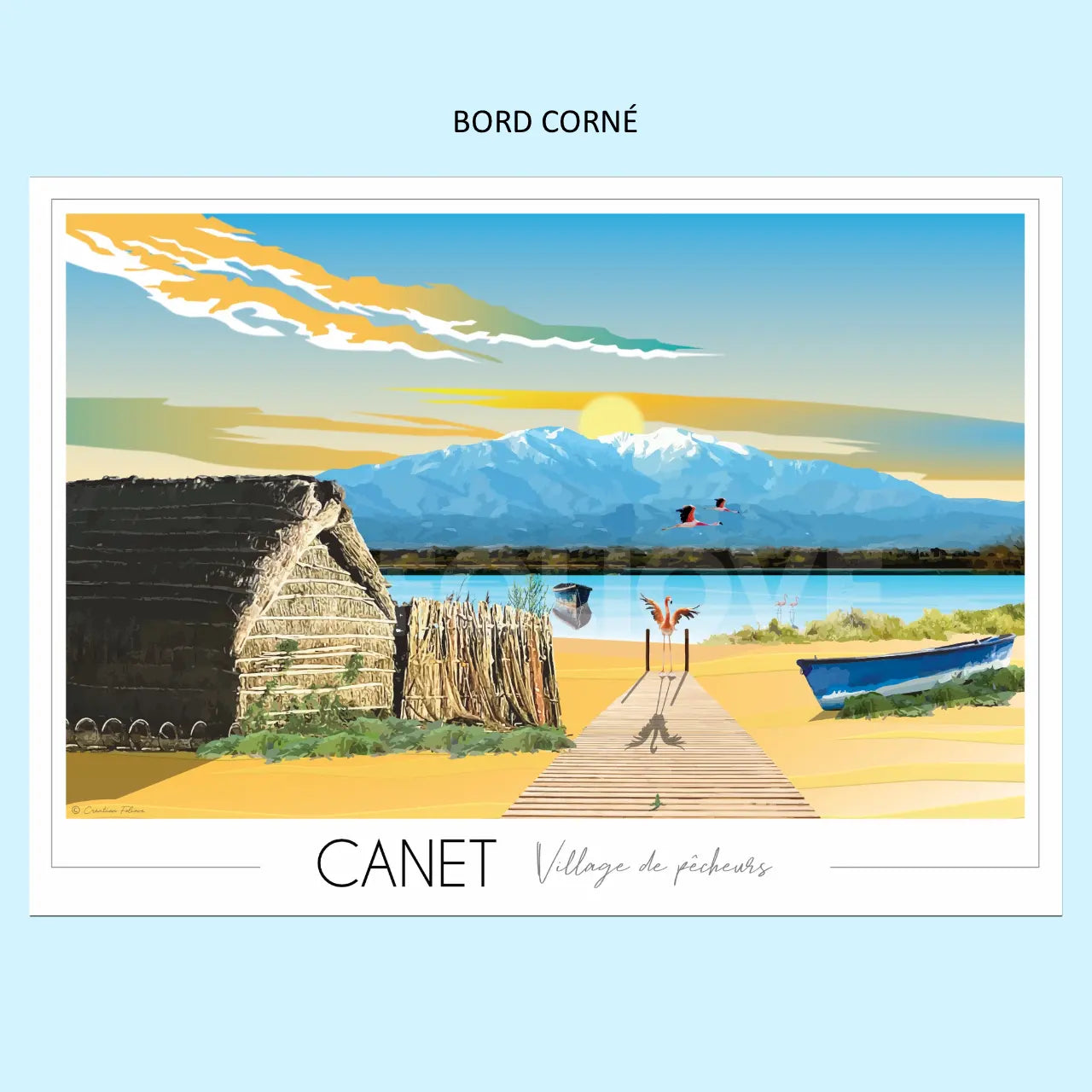 Canetetangimparfaite Foliove - Affiche Canet en Roussillon | Imparfaite 50x70 cm – 50x70 cm (B2)