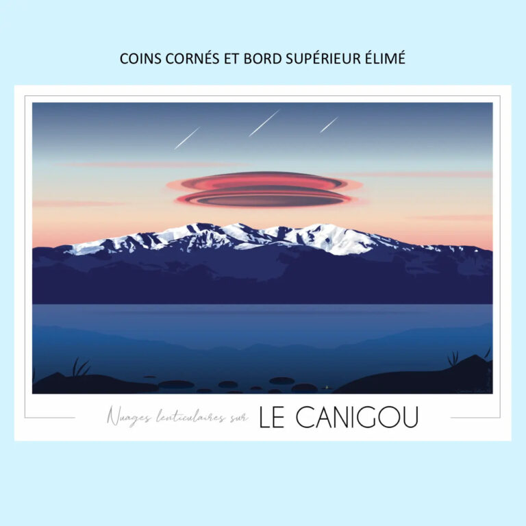 Canigounuageimparfaite Foliove - Affiche Le Canigou | Imparfaite 50x70 cm – 50x70 cm (B2)